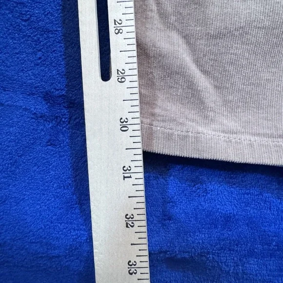 Michael Kors Pants Mens 38x32 Beige Corduroy Straight Fit Classic Casual Logo - Picture 9 of 13